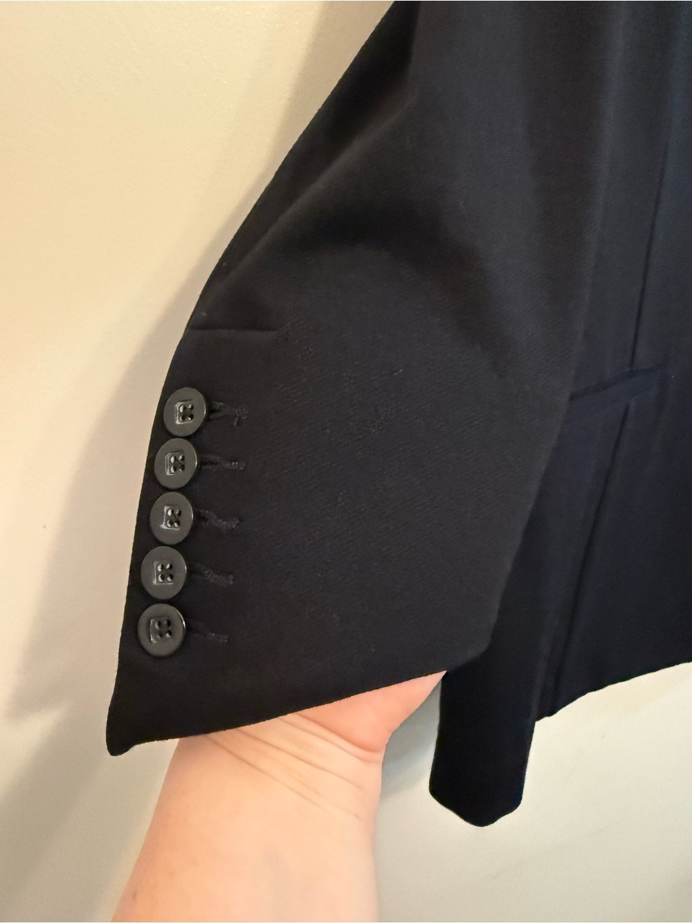 Cabi Blazer 3026 Turner Black Single Button Collarless Womens Size 12 - Picture 5 of 7